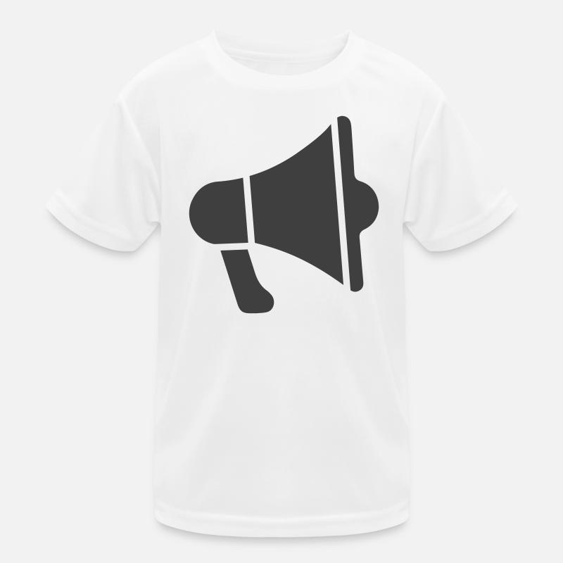 Megaphone Icon Kids Functional T-Shirt