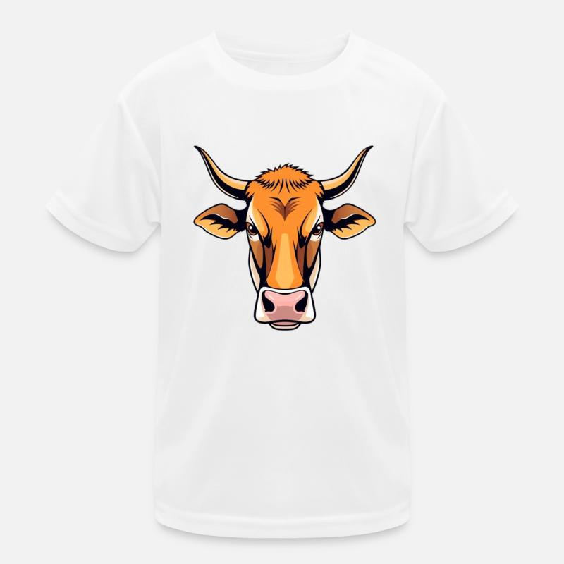 Kuh  Kinder Funktions-T-Shirt