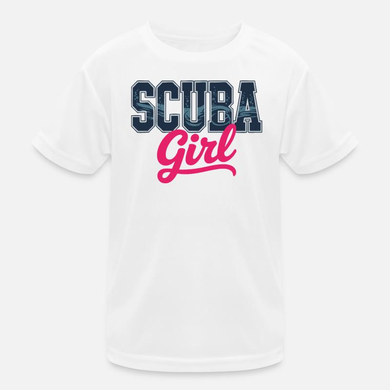 Conception de plongée sous-marine pour fille T-shirt sport Enfant