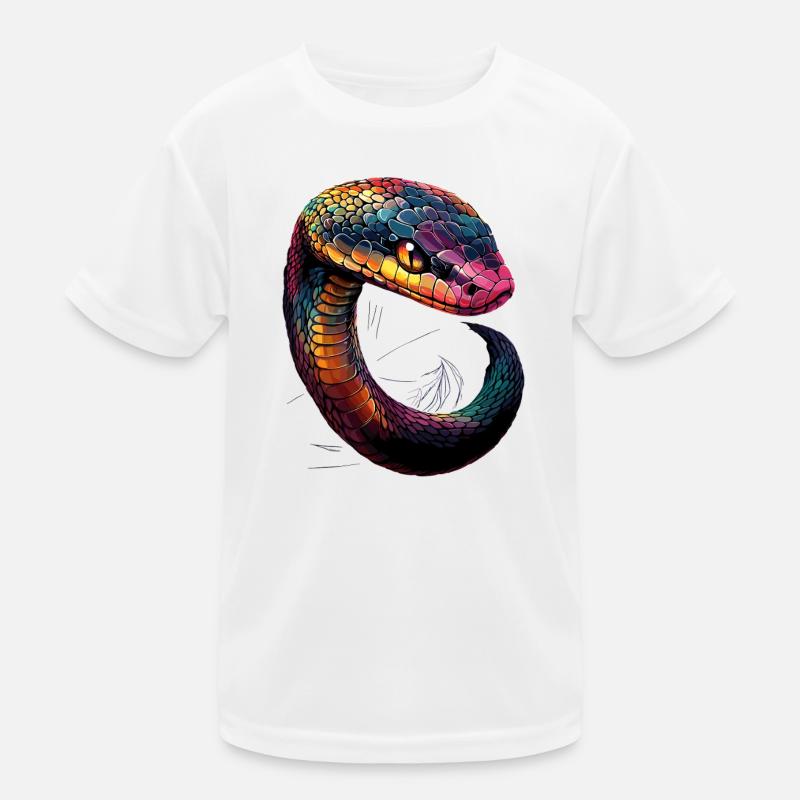 serpent, python, cobra, serpent à sonnettes, serpents T-shirt sport Enfant