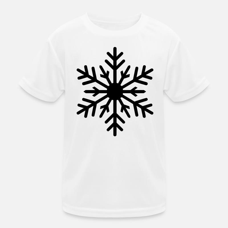 Flocon de neige, cristal de glace, couleur variable T-shirt sport Enfant