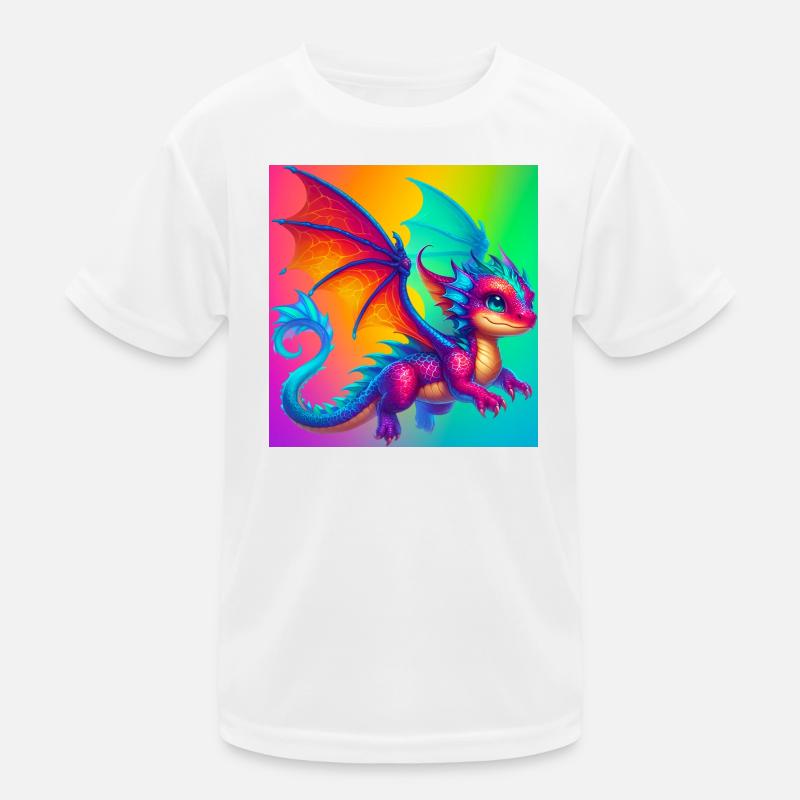 Drache Kinder Funktions-T-Shirt