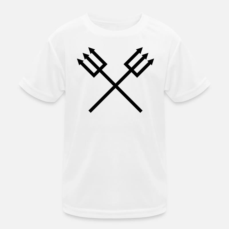 Dreizack Kinder Funktions-T-Shirt