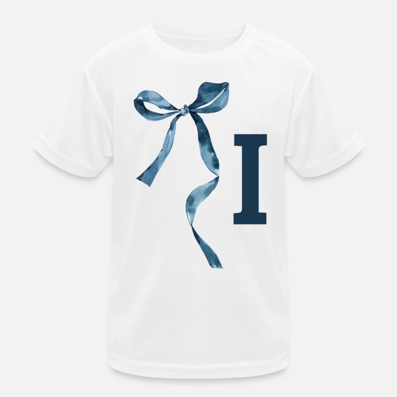 Monogramm i Geschenkidee Kinder Funktions-T-Shirt