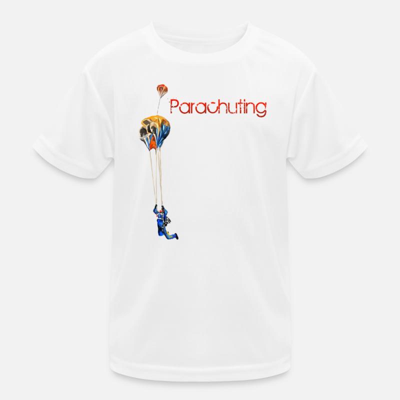 Parachuting Kids Functional T-Shirt