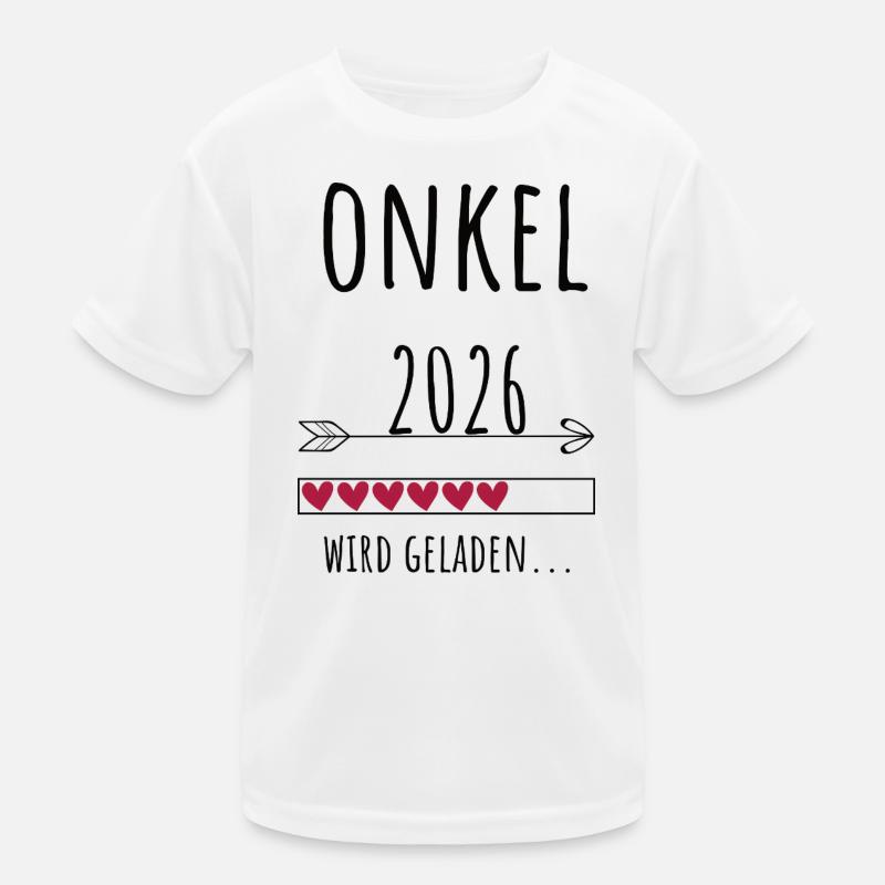 Werdender Onkel 2026 Geschenk Schwangerschaft Kinder Funktions-T-Shirt