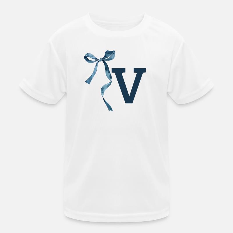Geschenkidee Monogram V Kinder Funktions-T-Shirt