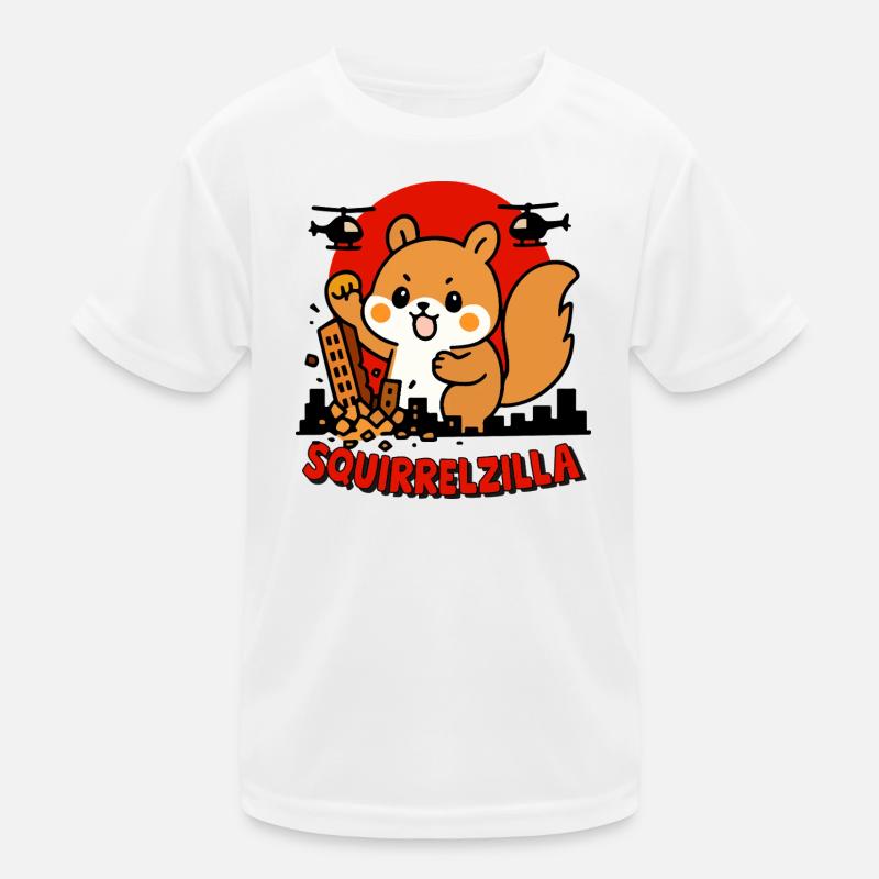 Squirrelzilla Urbanes Abenteuer Kinder Funktions-T-Shirt