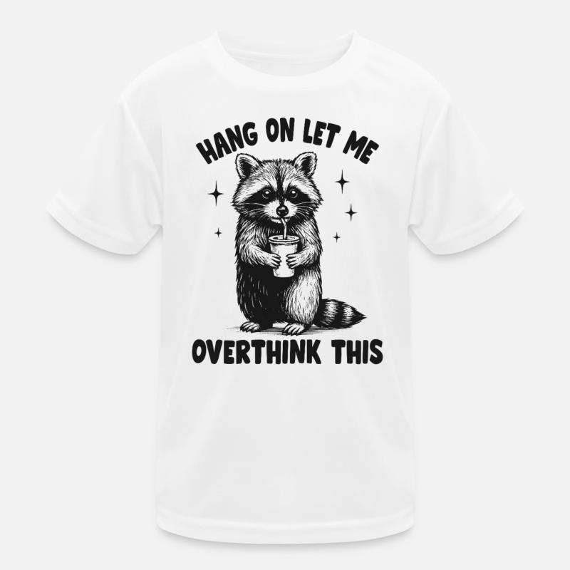 Raccoon Dialectic Reflective Satisfaction Kids Functional T-Shirt
