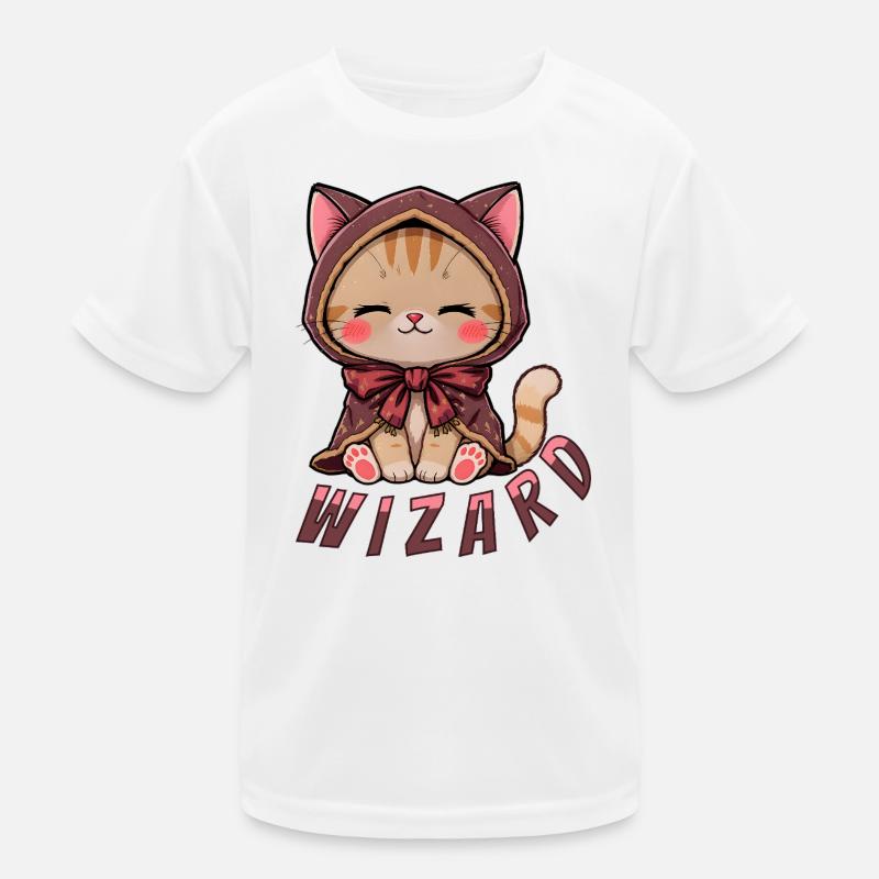 Kitten in magic cape Kids Functional T-Shirt
