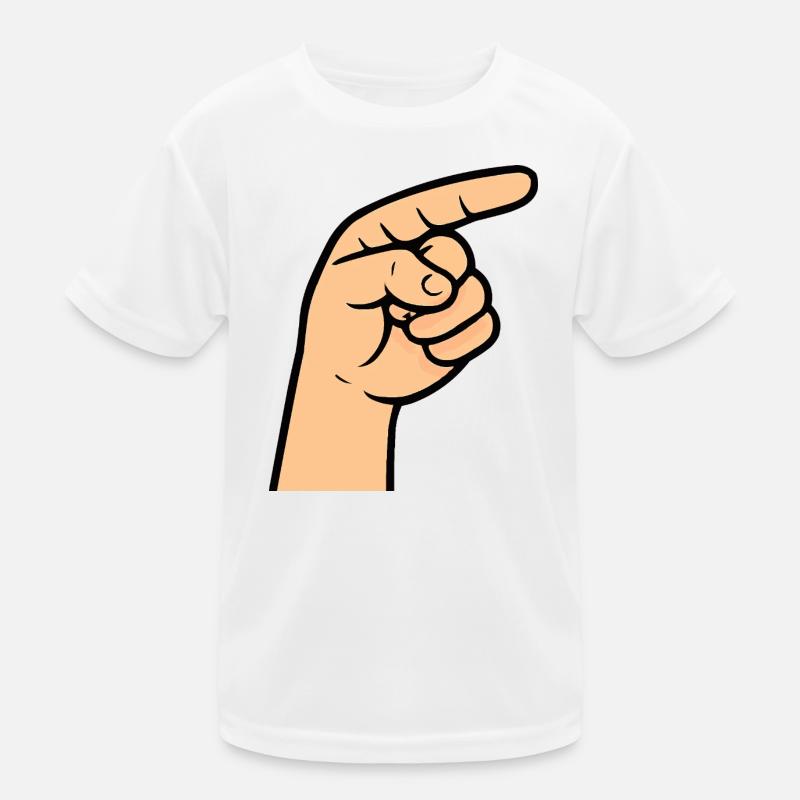 Conception de dessin animé pointant du doigt T-shirt sport Enfant