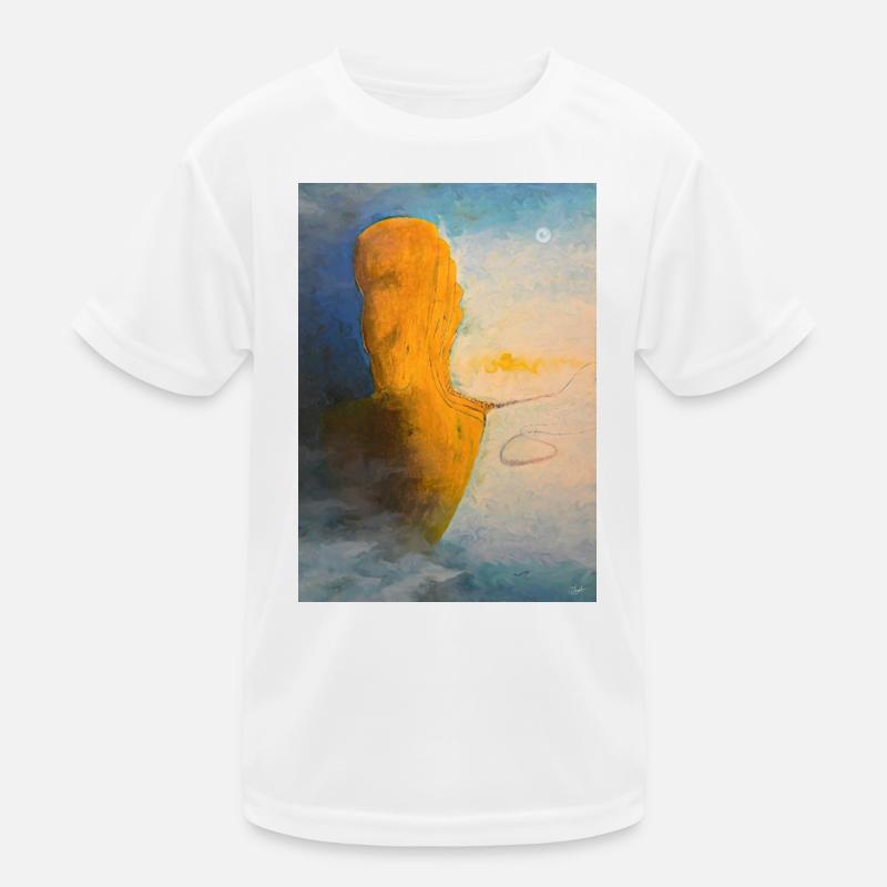 Abstract Multitude Human Silhouettes Kids Functional T-Shirt