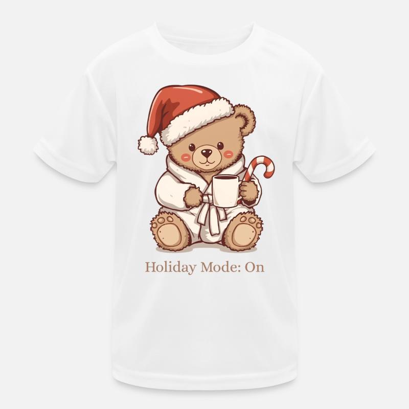 Cozy Teddy Xmas – Mode vacances : Activé T-shirt sport Enfant