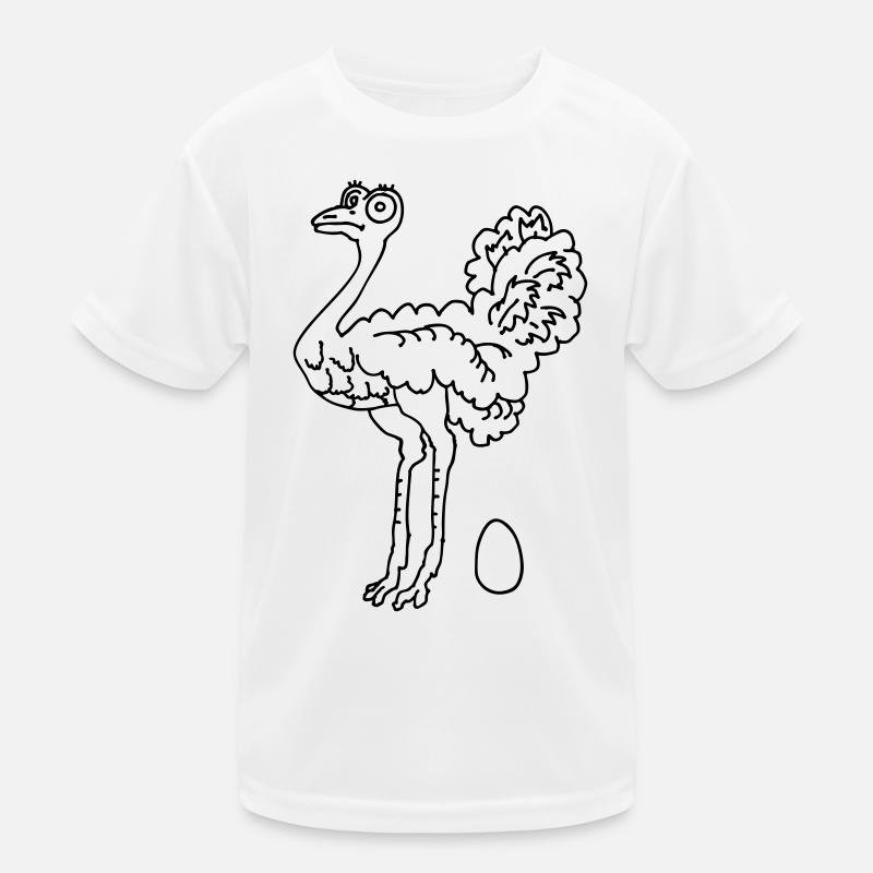 Autruche T-shirt sport Enfant