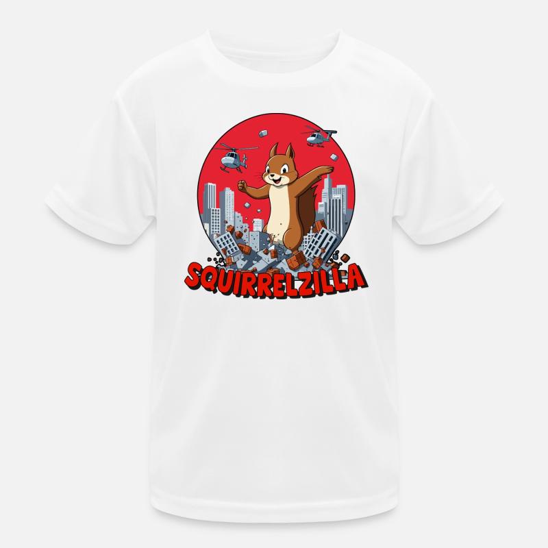 Squirrelzilla: Bustling Urban Destruction Kids Functional T-Shirt