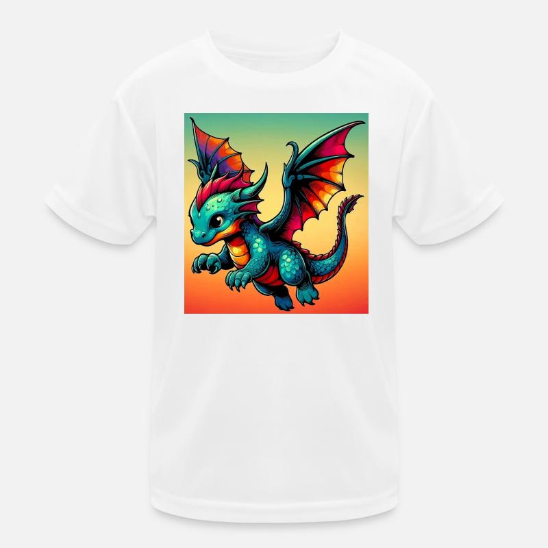 Drache Kinder Funktions-T-Shirt