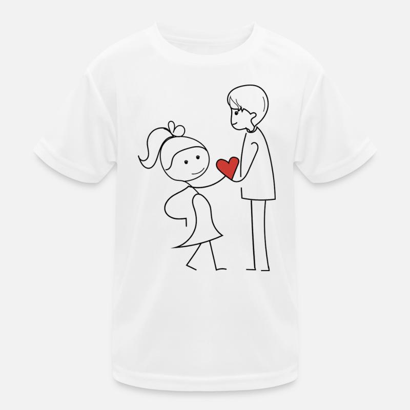 Des amis qui échangent de l’affection T-shirt sport Enfant