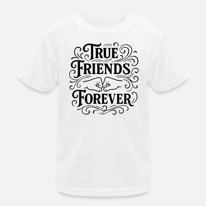 Treue Freunde Faustschlag Kinder Funktions-T-Shirt