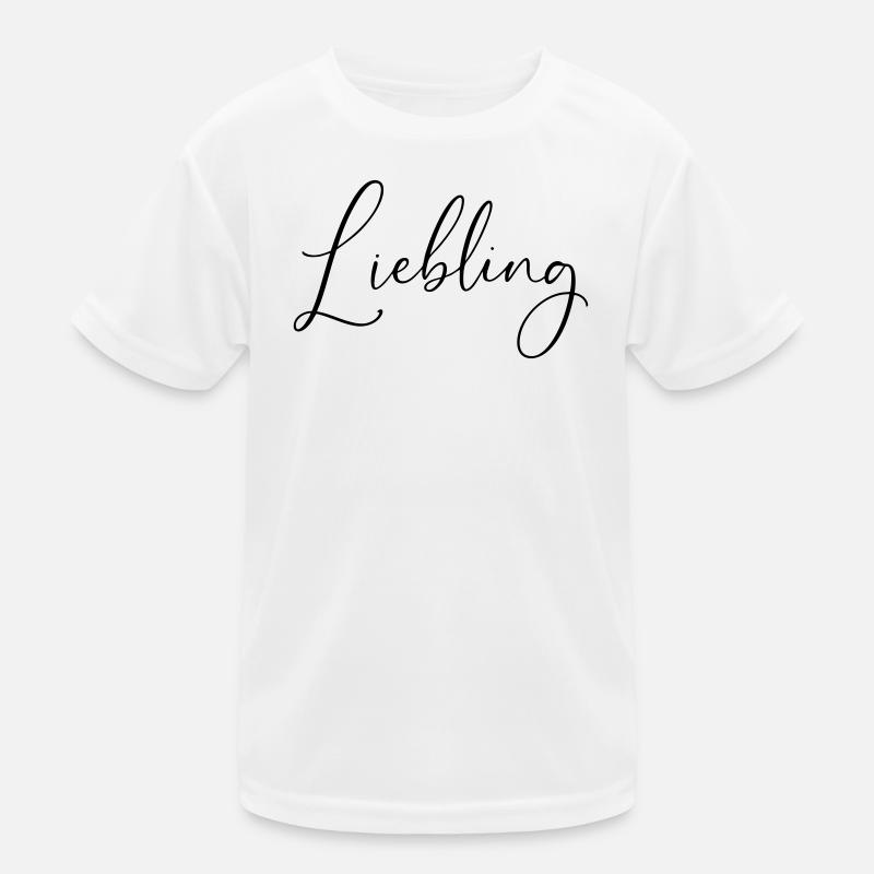 Darling / Conception d’écriture manuscrite - T-shirt sport Enfant - blanc