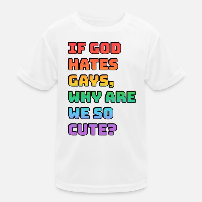 Süßes Pride Regenbogen-Tee Kinder Funktions-T-Shirt