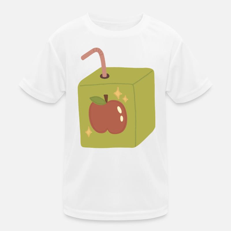Conception fantaisiste de boîte de jus de pomme T-shirt sport Enfant