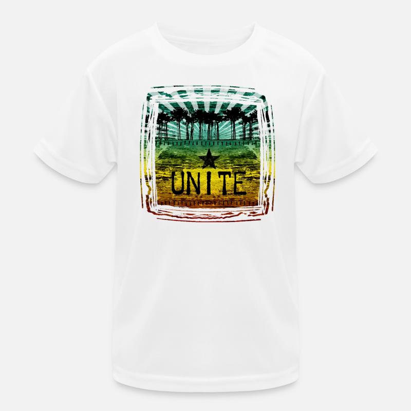 Design de motivation Unity avec des couleurs Reggae T-shirt sport Enfant