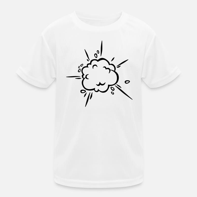 Comic Staubwolke Kinder Funktions-T-Shirt