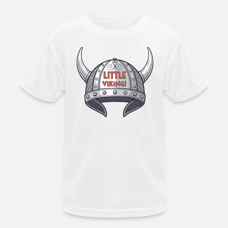 Kleiner Wikingerhelm Kinder Funktions-T-Shirt