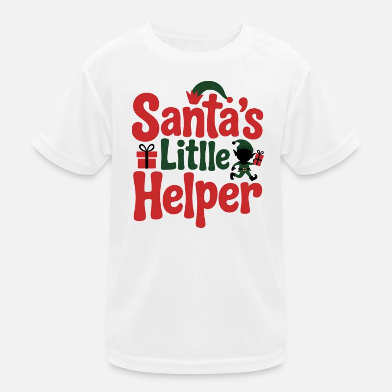 Le petit assistant du Père Noël pour les fêtes T-shirt sport Enfant