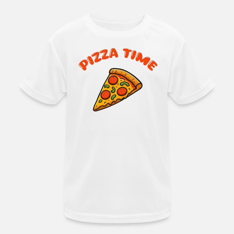 Pizza Comic Kinder Funktions-T-Shirt