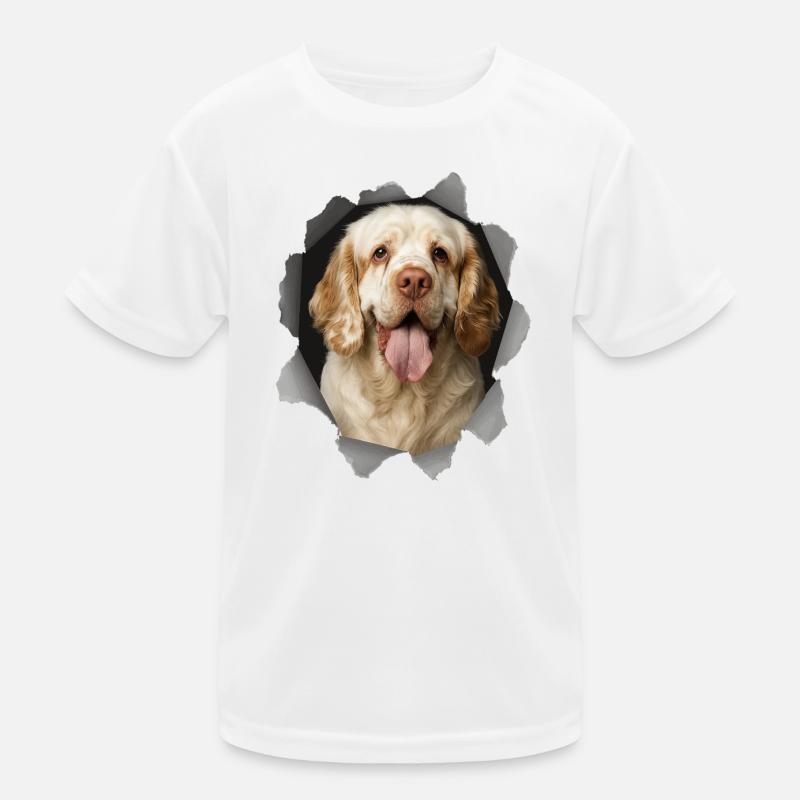 Clumber Spaniel Kinder Funktions-T-Shirt