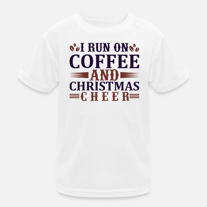 Courir au café et à Noël T-shirt sport Enfant