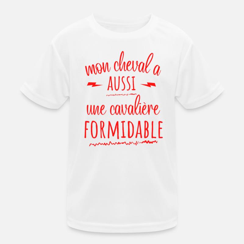MON CHEVAL A AUSSI UNE CAVALIERE FORMIDABLE T-shirt sport Enfant