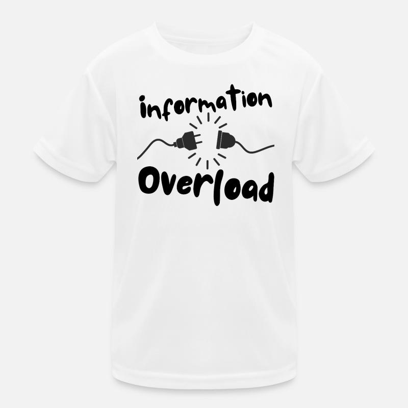 Information overload plug current Kids Functional T-Shirt