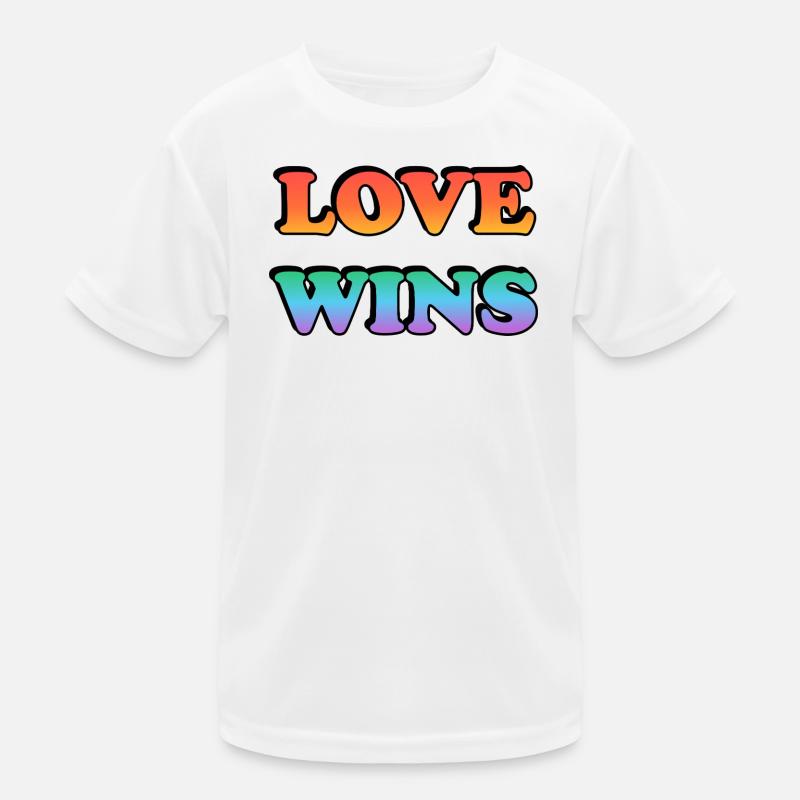 Liebe gewinnt Stolz Gradient Kinder Funktions-T-Shirt