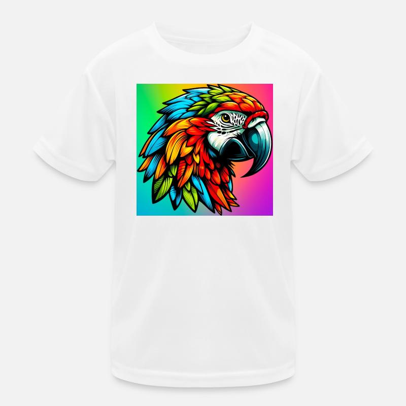 Papagei Kinder Funktions-T-Shirt