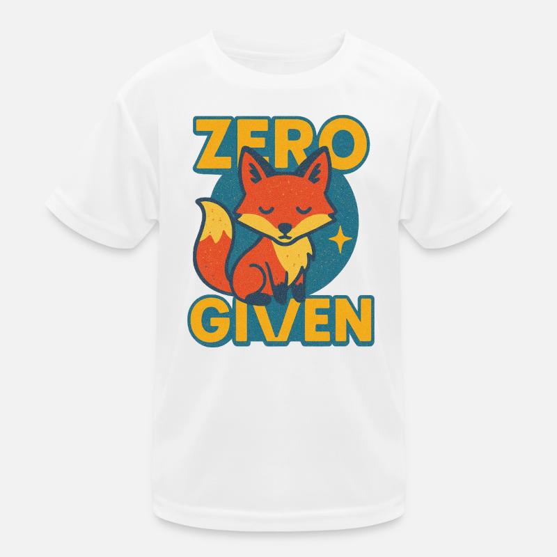 Zero Fox Given Logo Kids Functional T-Shirt