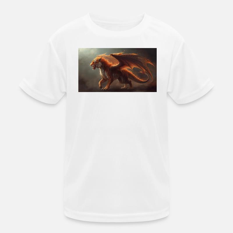 Dragontiger 1 - Kids Functional T-Shirt - white