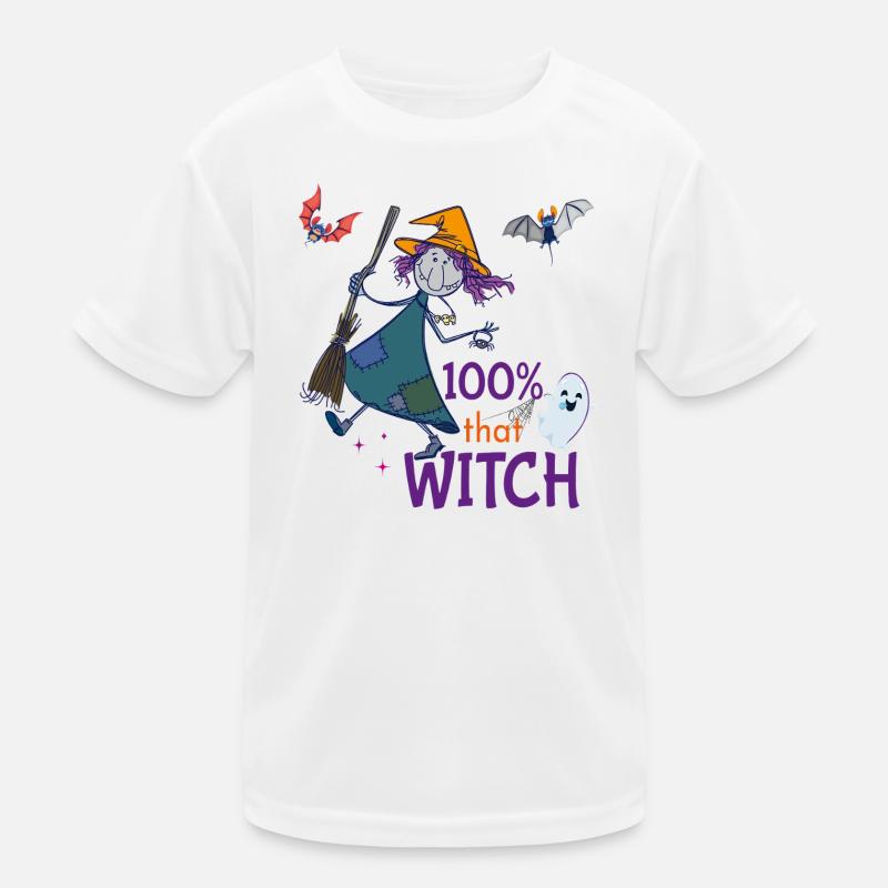 Halloween Hexe Kinder Funktions-T-Shirt
