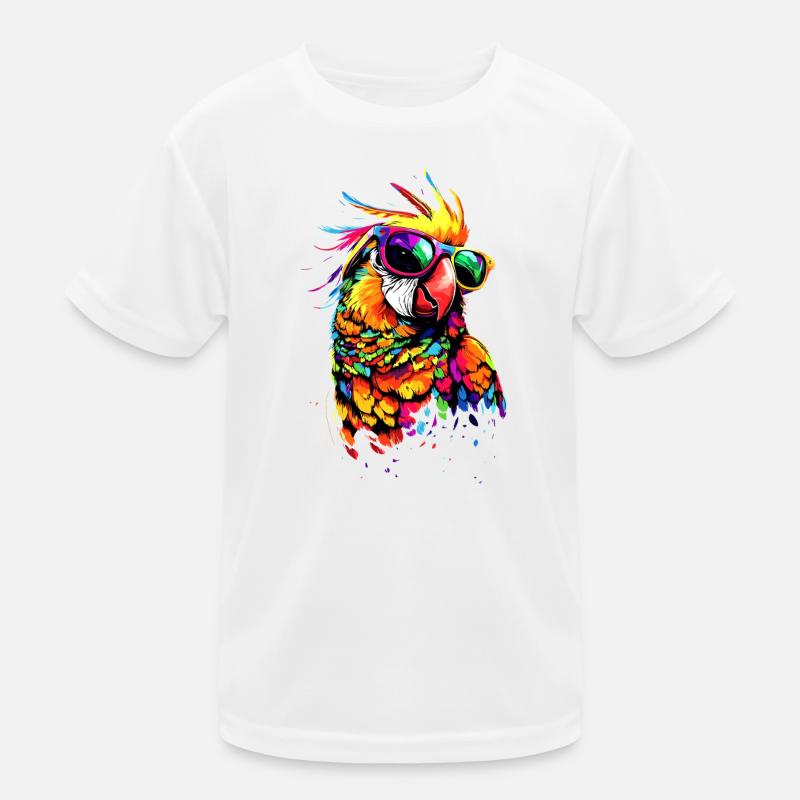 Parrot Macaw Parakeet Cockatoo Lover Parrots Kids Functional T-Shirt