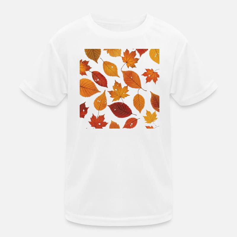 Motif de feuille d’automne T-shirt sport Enfant