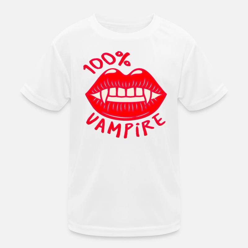 100% Vampire Kinder Funktions-T-Shirt