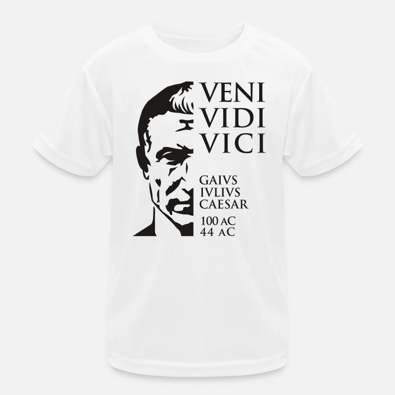 Veni Vidi Vici Caesar Quote Emperor Kids Functional T-Shirt