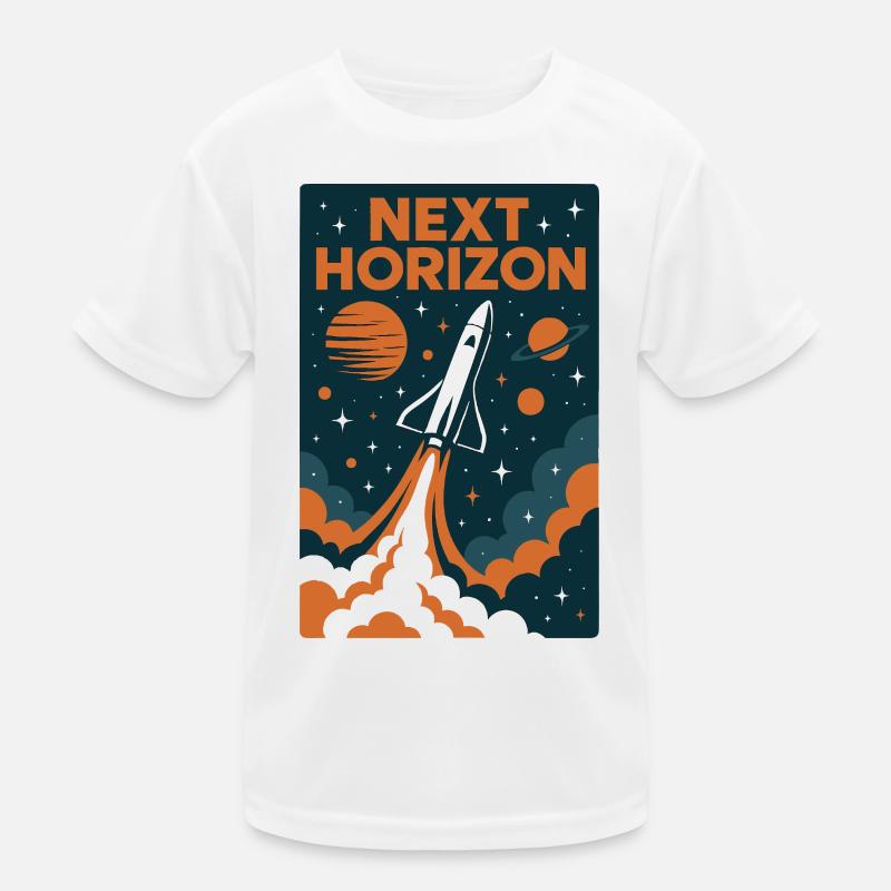 Nächster horizon Raketenstart Kinder Funktions-T-Shirt