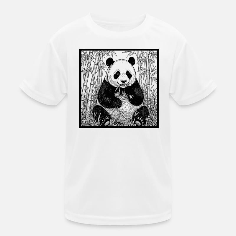 Panda dans la forêt de bambous T-shirt sport Enfant