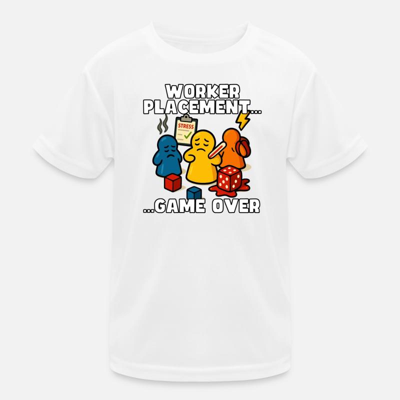 Worker Placement: Game Over Kids Functional T-Shirt
