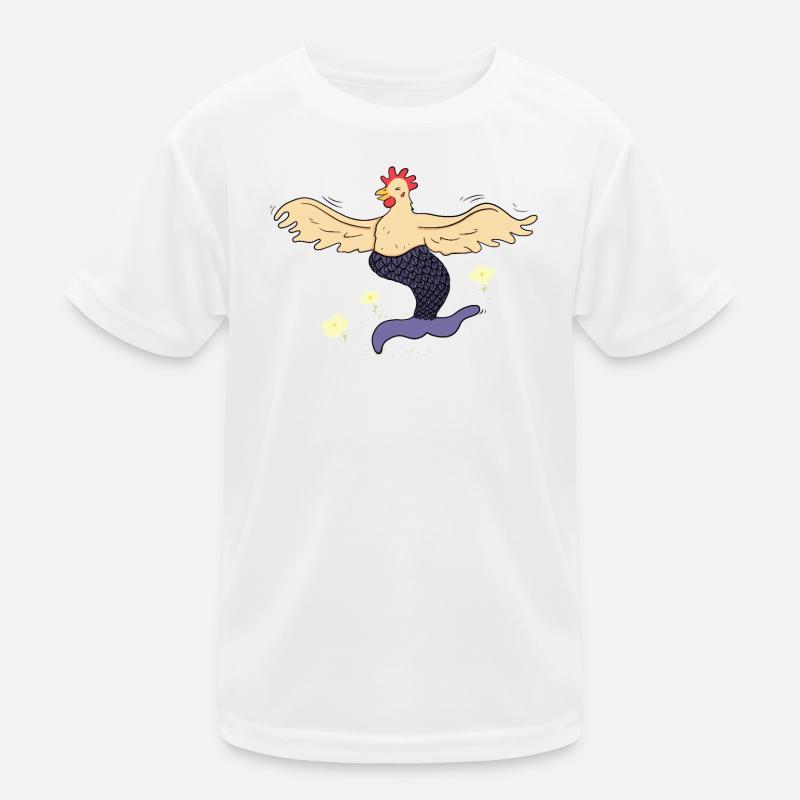 Joyeuse poule-sirène T-shirt sport Enfant