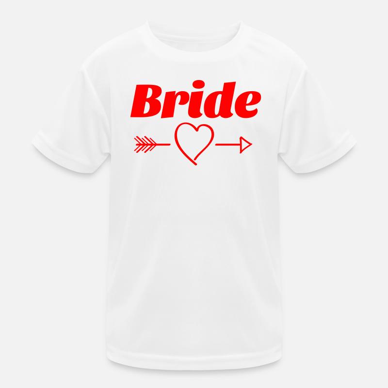 Brautherz Pfeil Design Kinder Funktions-T-Shirt