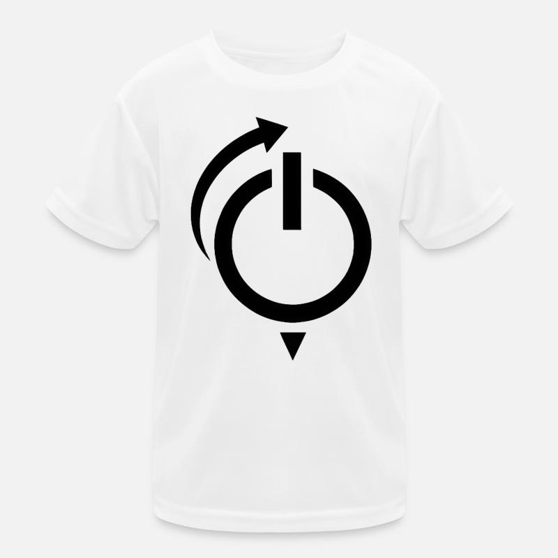 Power Button Restart Logo Kids Functional T-Shirt