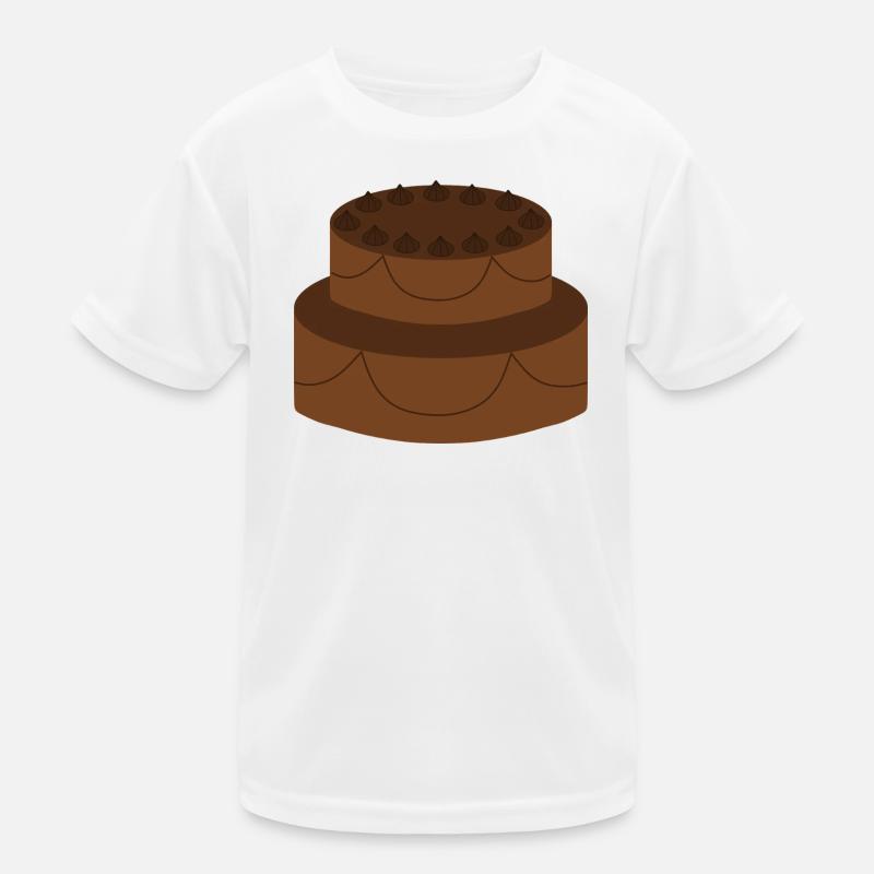 Two-Tier Chocolate Cake Kids Functional T-Shirt